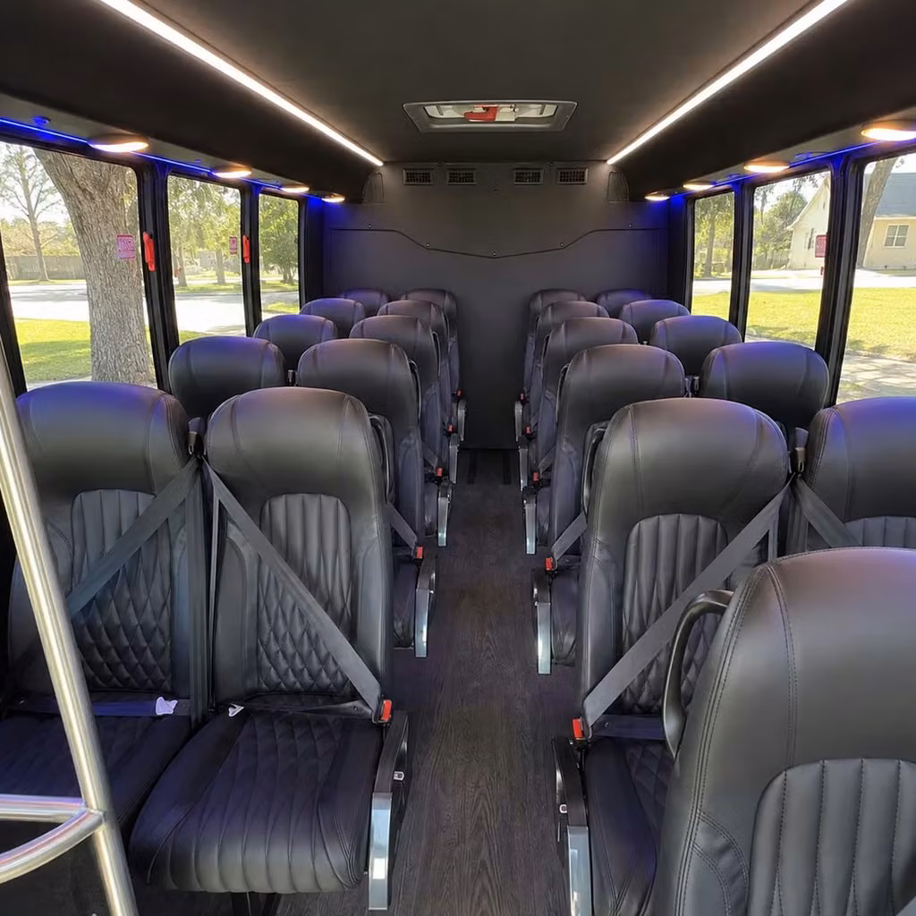 25 passenger minibus inside