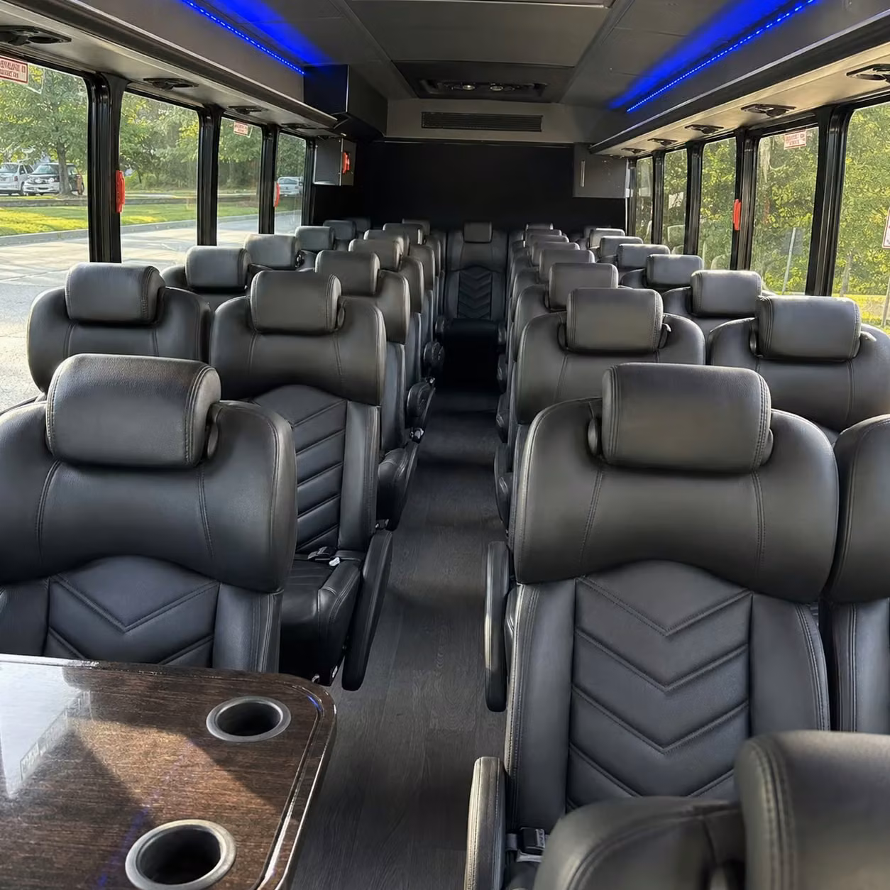 28 passenger minibus interior