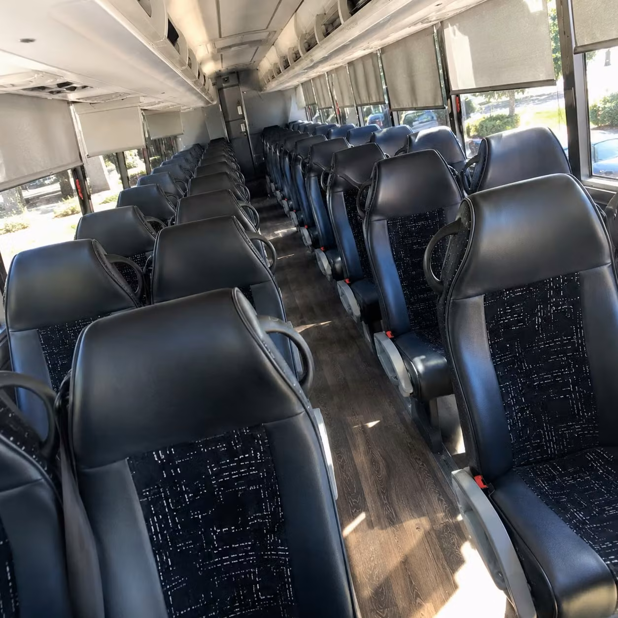 north lauderdale charter bus rental interior
